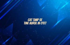 cat timp se tine aurul in otet