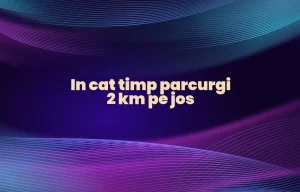 in cat timp parcurgi 2 km pe jos